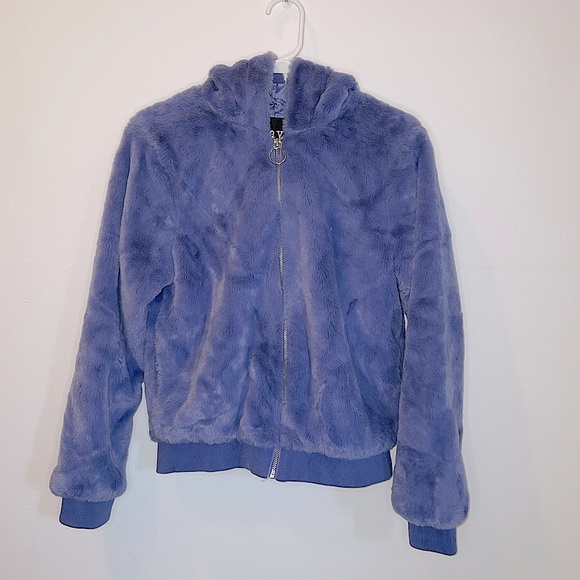 Fluffy Pastel Purple Jacket - Picture 1 of 5